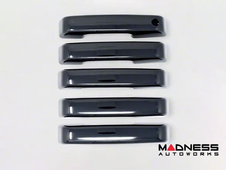 Ford Bronco Door Handle Cover Kit - 4 Door - Gloss Black - 5pc Kit - w/o button